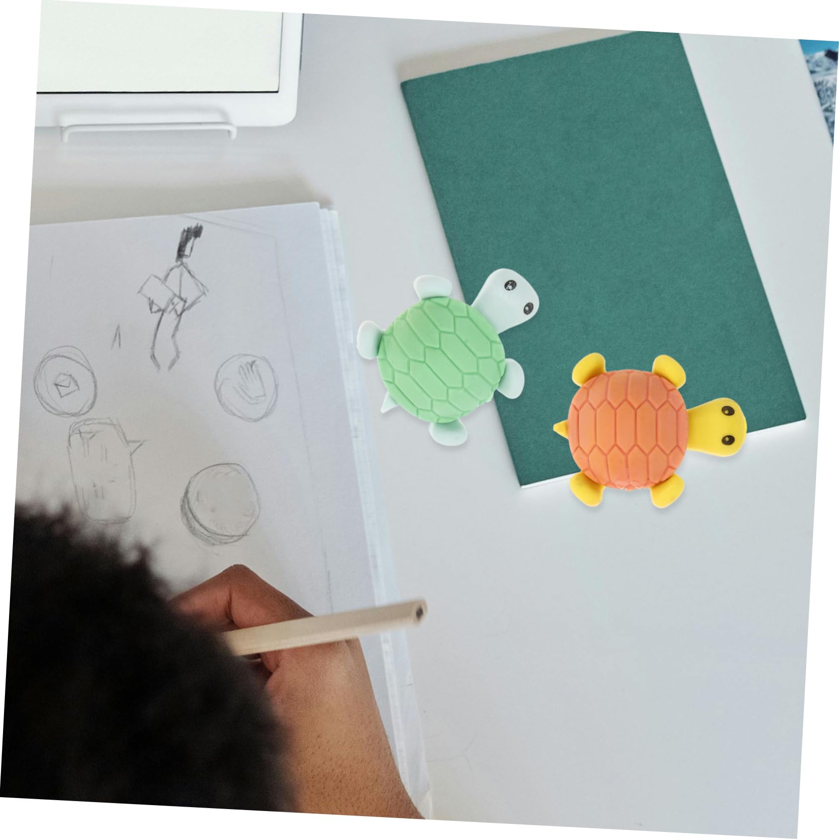 Supvox 5 Sätze Radiergummis Schildkröte Lustige Cartoon Radierer Für Schule Und Basteln Tier Radiergummis Praktische Schreibwaren Zufällige Farbe Stück * 5