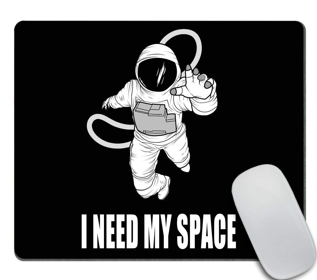 Space Astronaut Mouse Pad Non-Slip Rubber Gaming Mouse Pad Rectangle Mouse Pads for Computers Laptop - I Need My Space