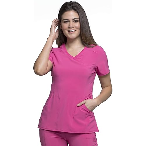 Cherokee Infinity Women Scrubs Top Mock Wrap 2625A