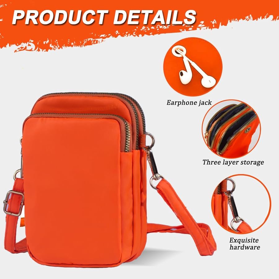 Borsa Crossbody JANKS Per Donne - Mini Borsa Per Telefono, Nylon, Leggera - Foto 5