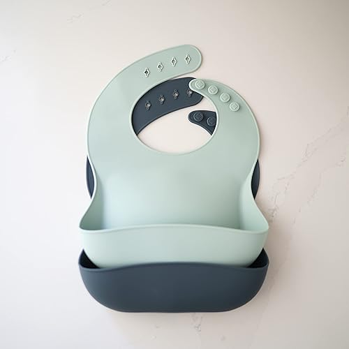 Miniatura 3 de AVA  OLIVER Silicone Bib Set - Adjustable Waterproof Bibs - Set of 2