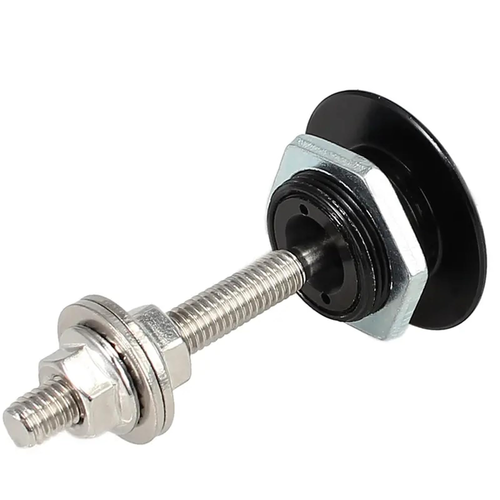 Anhoer 4 pezzi paraurti chiusura a sgancio rapido universale in alluminio per cofano auto perni cofano paraurti cofano perni 30mm rilascio pulsante di blocco kit clip cofano chiusura rapida targa clip