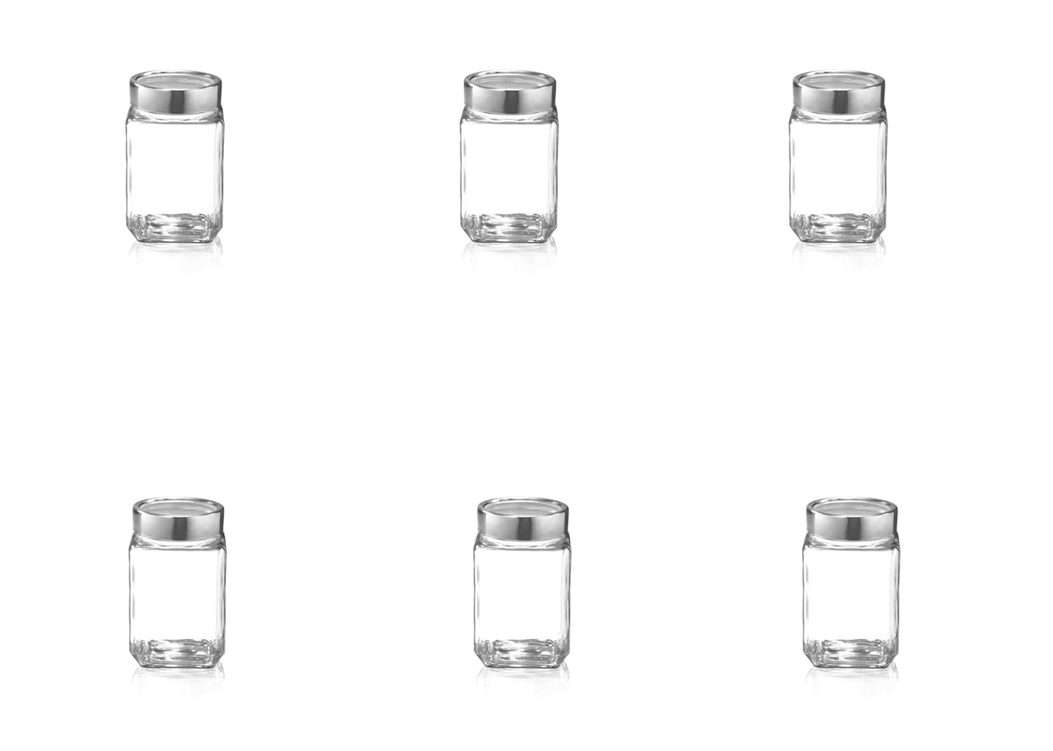 Buy Treo Glass Jar 310 ml, 6 Pieces, Clear Online at Low Prices in India Amazon.in