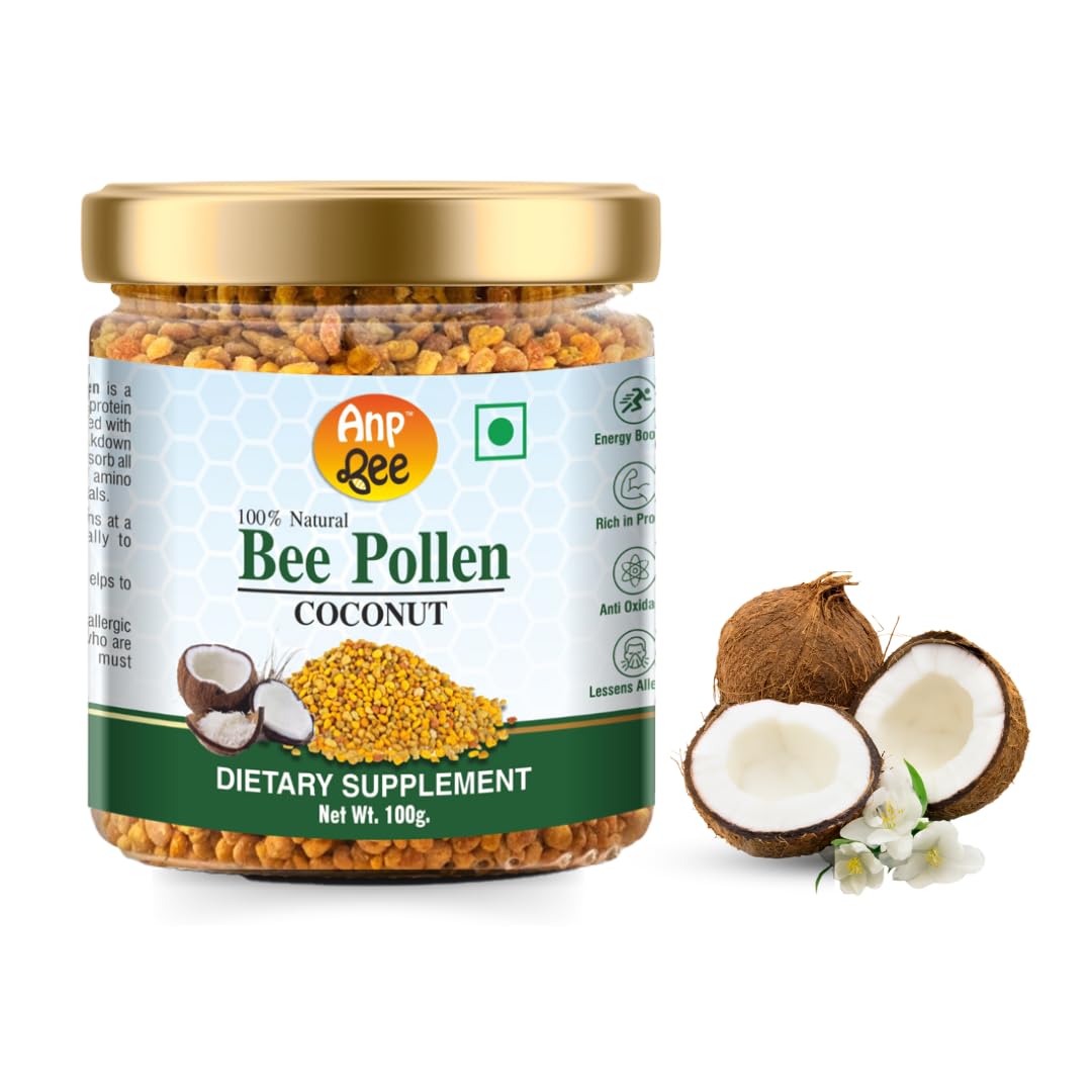 ANP BEE Coconut Bee Pollen 100g I Natural Bee Pollen I 100% Pure Premium Grade Super Food I Rich in Antioxidants & Proteins I Add to Salads, Yoghurt and Smoothies I Dietary Supplement I Pack of 1 (B0CXJDLB4C) Amazon Price History, Amazon Price Tracker