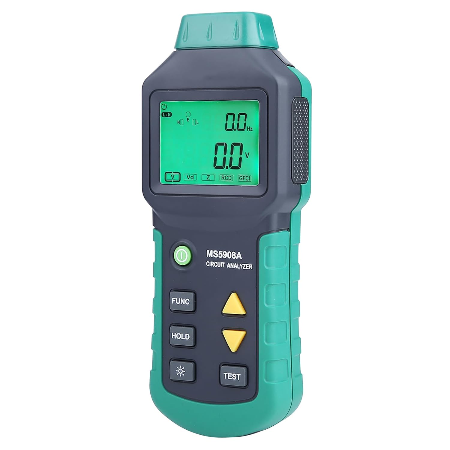 for MS5908C LCD Circuit Analyzer with Voltage GFCI RCD Tester Action Test Reliabil LCD Circuit AnalyzerCircuit AnalyzerGFCI RCD TesterMS5908Voltage GFCI Tester (#1)