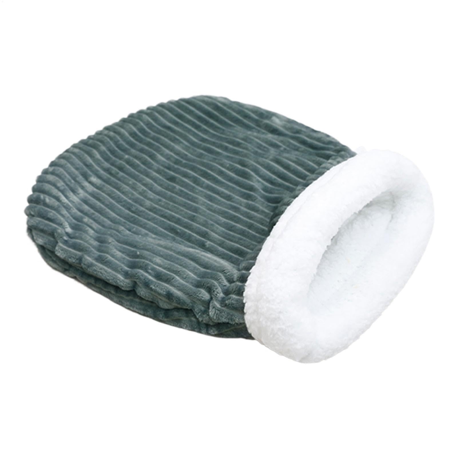 Coussin pour chat déhoussable marine 55x35cm, lit lavable pour petit chien et chiot