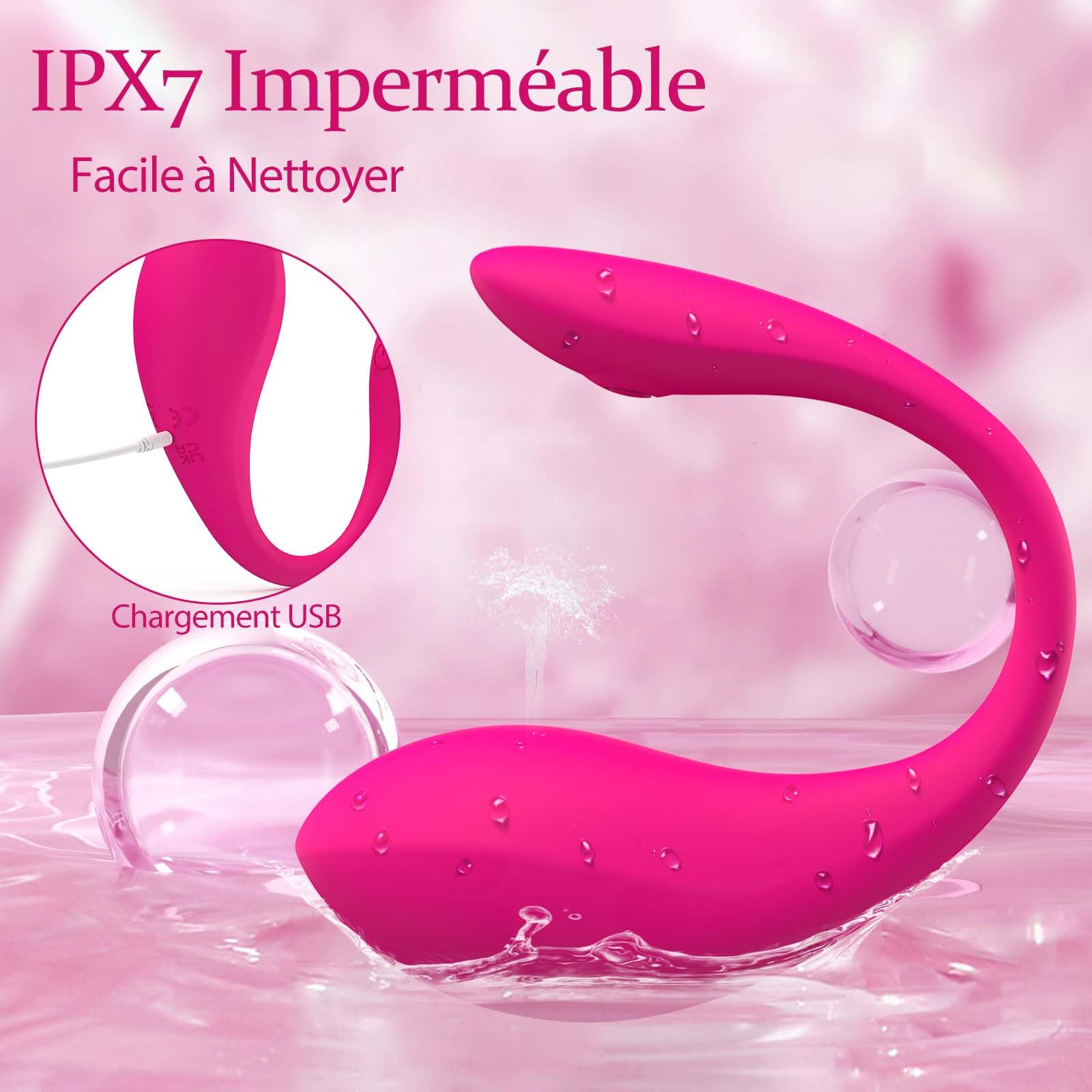 Vibratoreper Donna Wireless Uovo Vibrante Telecomandato Sex toys, App Ovetto Vibrante Donna Vibratori Portatili Stimolatore Clitoride Femminile Bullet G Spot Toys Sessuali per Mutandine Vibranti