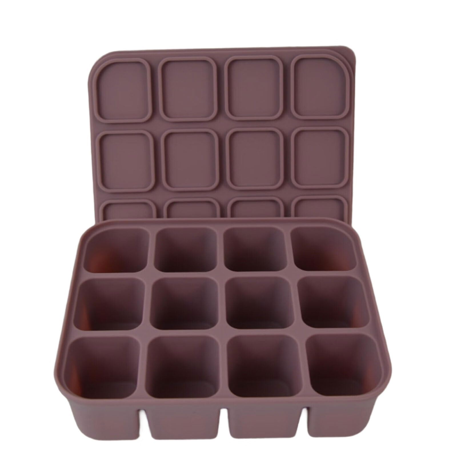 MICFENY Silicone Tray With Lid For Easy Demold And, Space Saving Design For Homes Kitchen Or