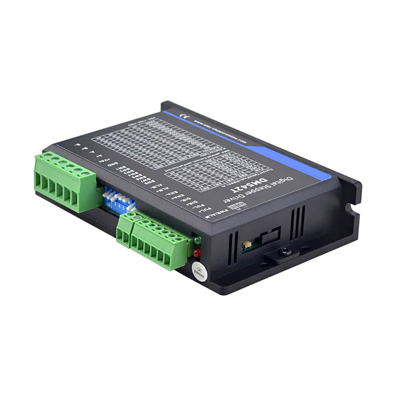 DM542T Stepper Motor Driver 1.0-4.2A 20-50VDC 2-Phase Digital Stepper Motor Controller for Nema 17/23 Stepper