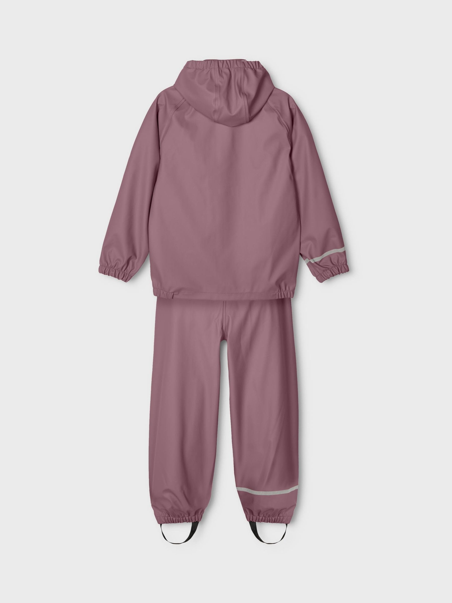 NAME IT Nkndry Rain Set Noos Zestaw Przeciwdeszczowy Uniseks, Fioletowy (Wistful Mauve), 104