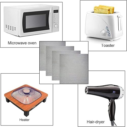Miniatura 4 de 4 cubiertas de guía de ondas para microondas, cubierta de guía de ondas de 5.1 in x 5.1 in, hojas de placas de mica para horno de microondas