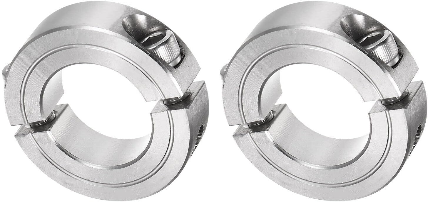 Toolparts And Accessories 2pcs Double Split Shaft Collar 1" Bore Two-Piece Clamping Collar 1-3/4" OD (#CN#130824-09438)