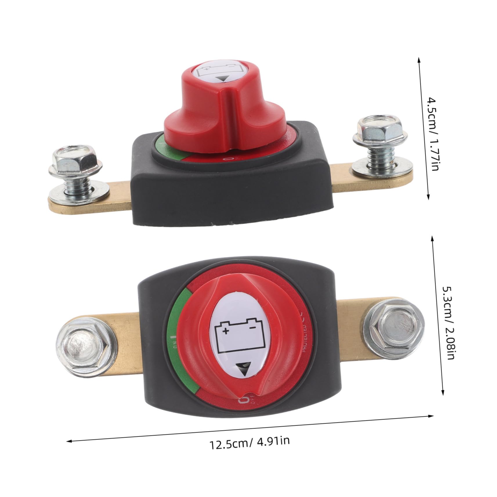 OUNONA Heavy Duty Marine Rv Car Battery Disconnect Switch Yacht Boat Power-disconnect Safety Switch