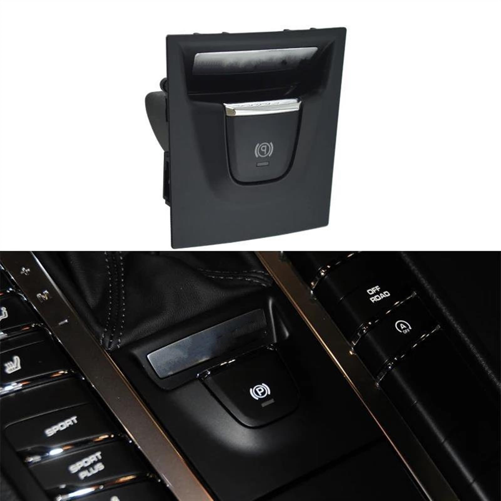 Przycisk hamulca postojowego do Porsche dla Macan 2014 2015 2016 2017 akcesoria samochodowe elektroniczny przełącznik hamulca ręcznego 95B927225A