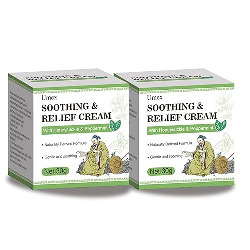 Umex Herbal Soothing Cream - Intensive Moisturizer with Honeysuckle, Mint