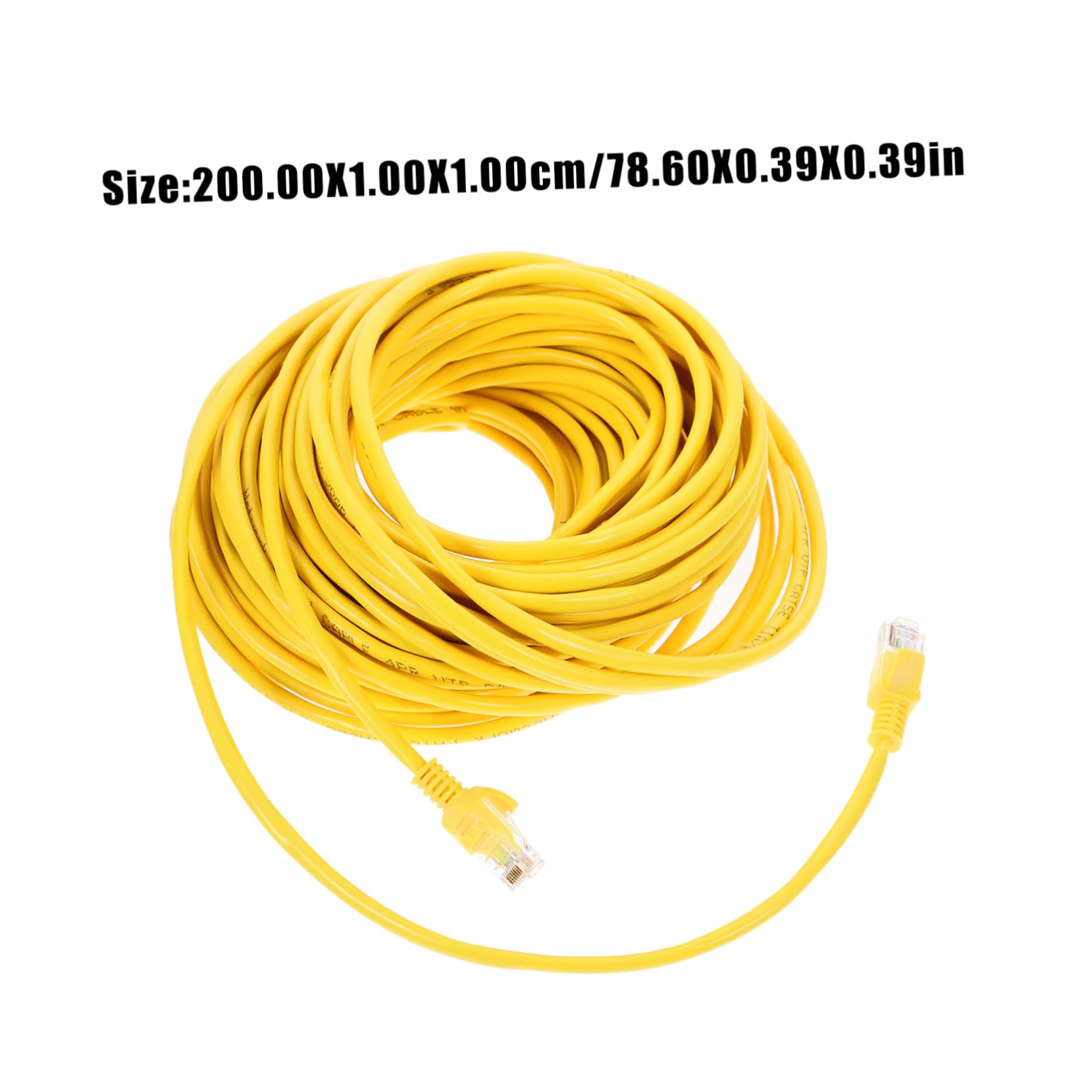 HOMSFOU 20m 5e Ethernet Cable Gigabit Cord Internet Cord Crystal Head for Home Office