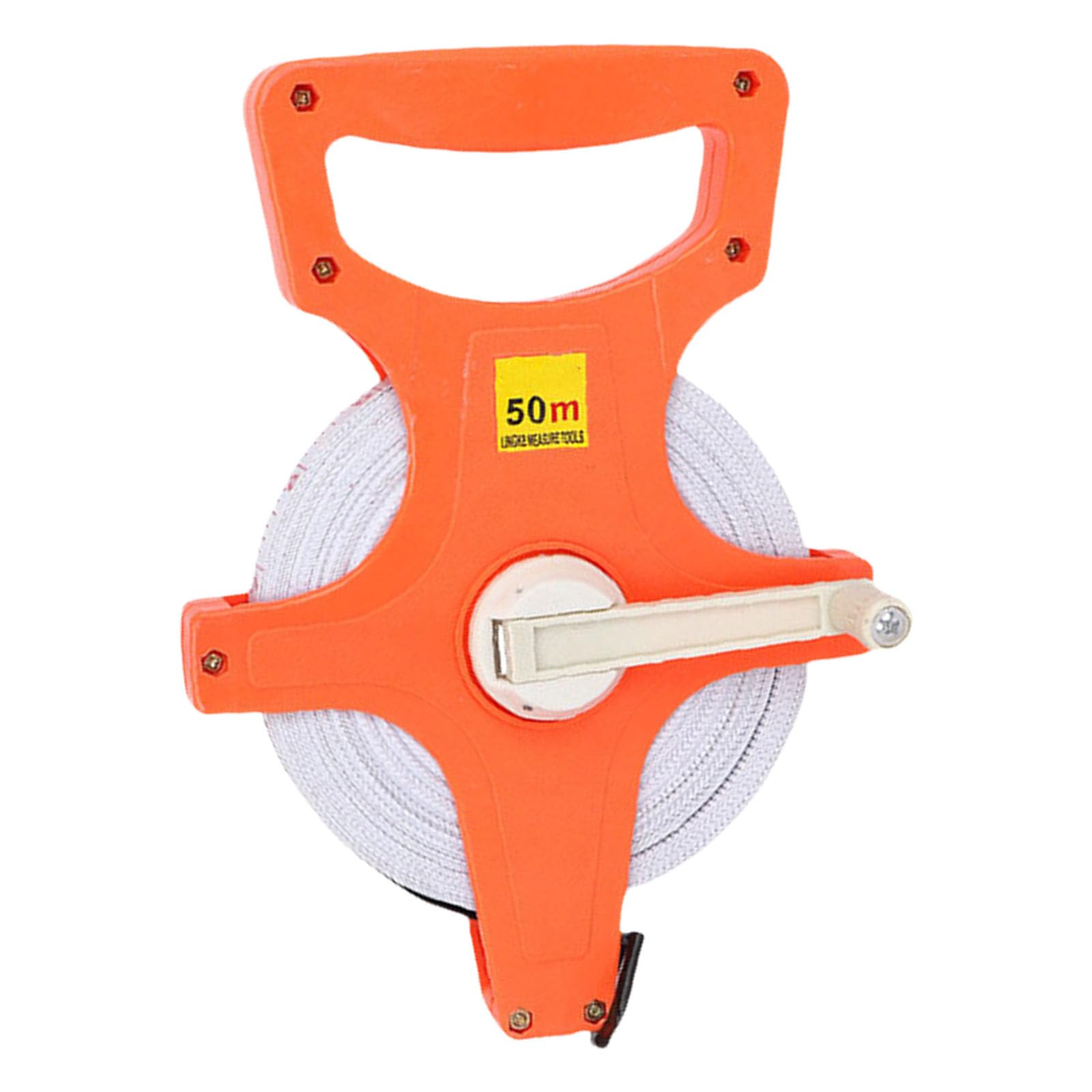 Yanwuwa Small Frame 50 Meter Measure Metric Fiber Tape Reel With Double Side Coated Fiberglass Tape Measure Measuring Ruler Fiberglass Sewing