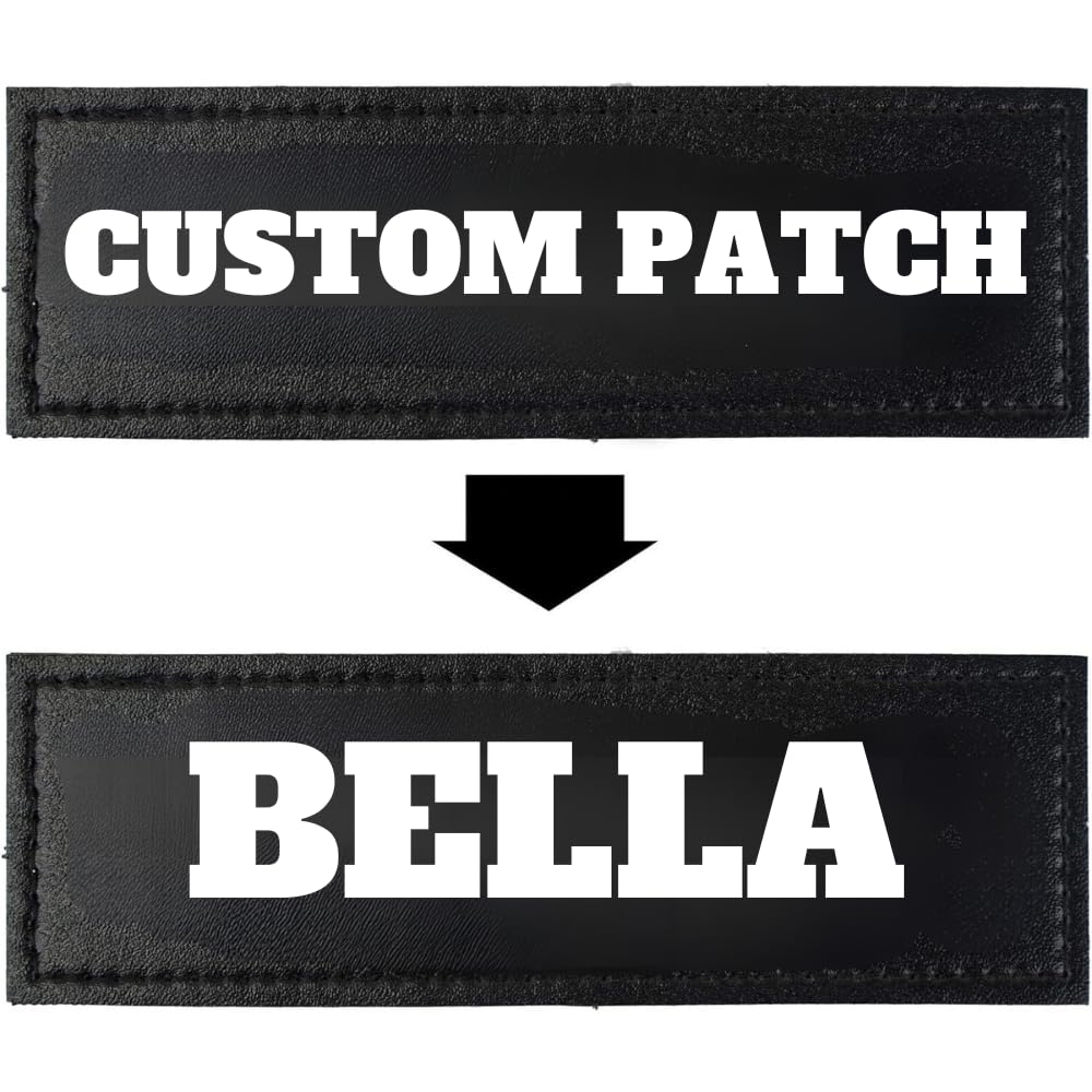 KIKA Pets Custom Name Tag for Dog Harness & Pet Bags with Velcro Backing | Personalised Name tag for Dog Harness & Pet Bags (XL- 5.5" x 1.5") Pack of 2 Pcs (B0CSFK88RS) Amazon Price History, Amazon Price Tracker