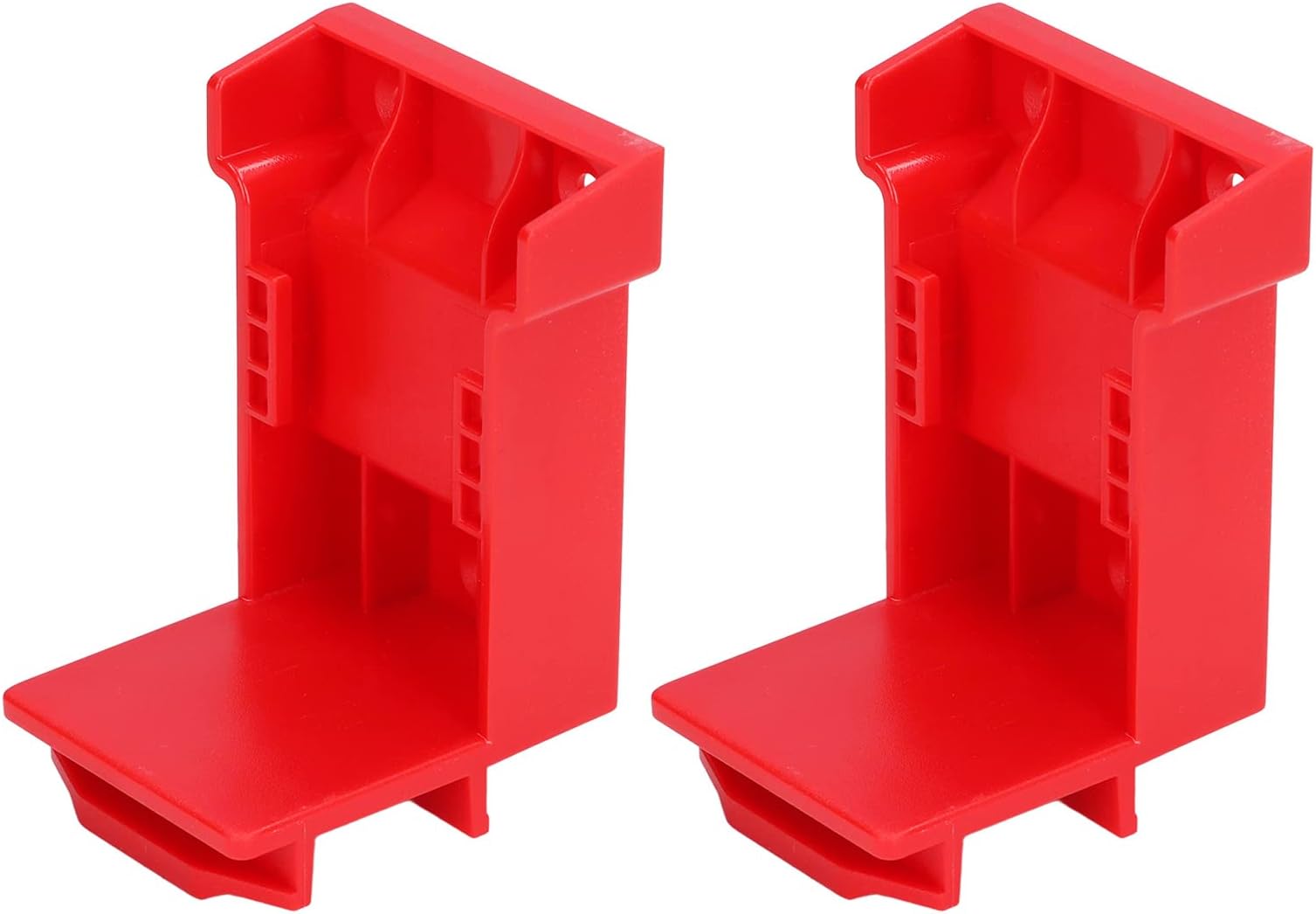 Battery Base Brackets, Safe Lock Non-Falling Fixing Tool Mount for 18V 20V Lithium Batteries Red