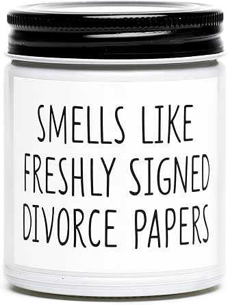 Divorce Candle - Lavender Vanilla Scent, 7oz