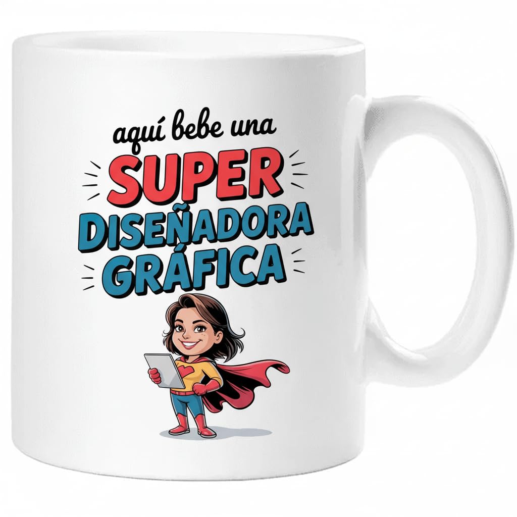 Taza SUPER POLICÍA – Regalo Original para POLICÍA | Taza de Cerámica 325ml con Diseño Superhéroe | Apta Microondas y Lavavajillas — view 47