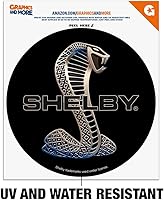 Vista 2 de Shelby Cobra Logo Automotive Car Window Locker Circle Bumper Sticker