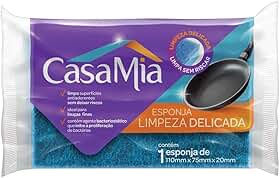 Esponja Limpeza Delicada, 117001AZ, CasaMia, 1 unidade