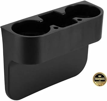 TRAKMATS Opel Corsa F 2019-2025  in Uyumlu Oto Koltuk Aras  Bardak Tutucu, Organizer, Siyah, ABS Plastik