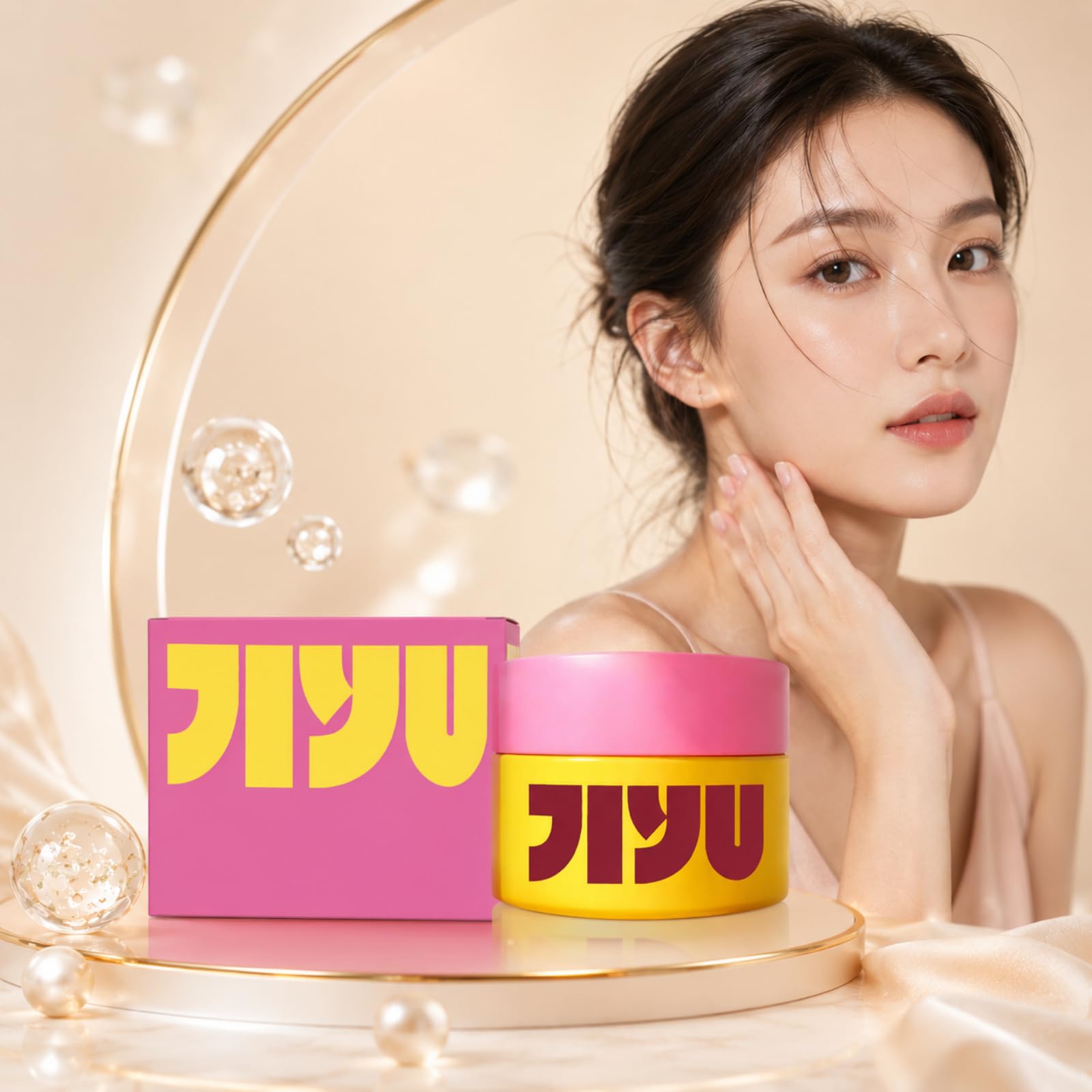 Jiyu Original Anti Yiyu Crema Coreana Antiedad Crema Facial Nutritiva con Acabado Suave para Rutina de Día y Noche