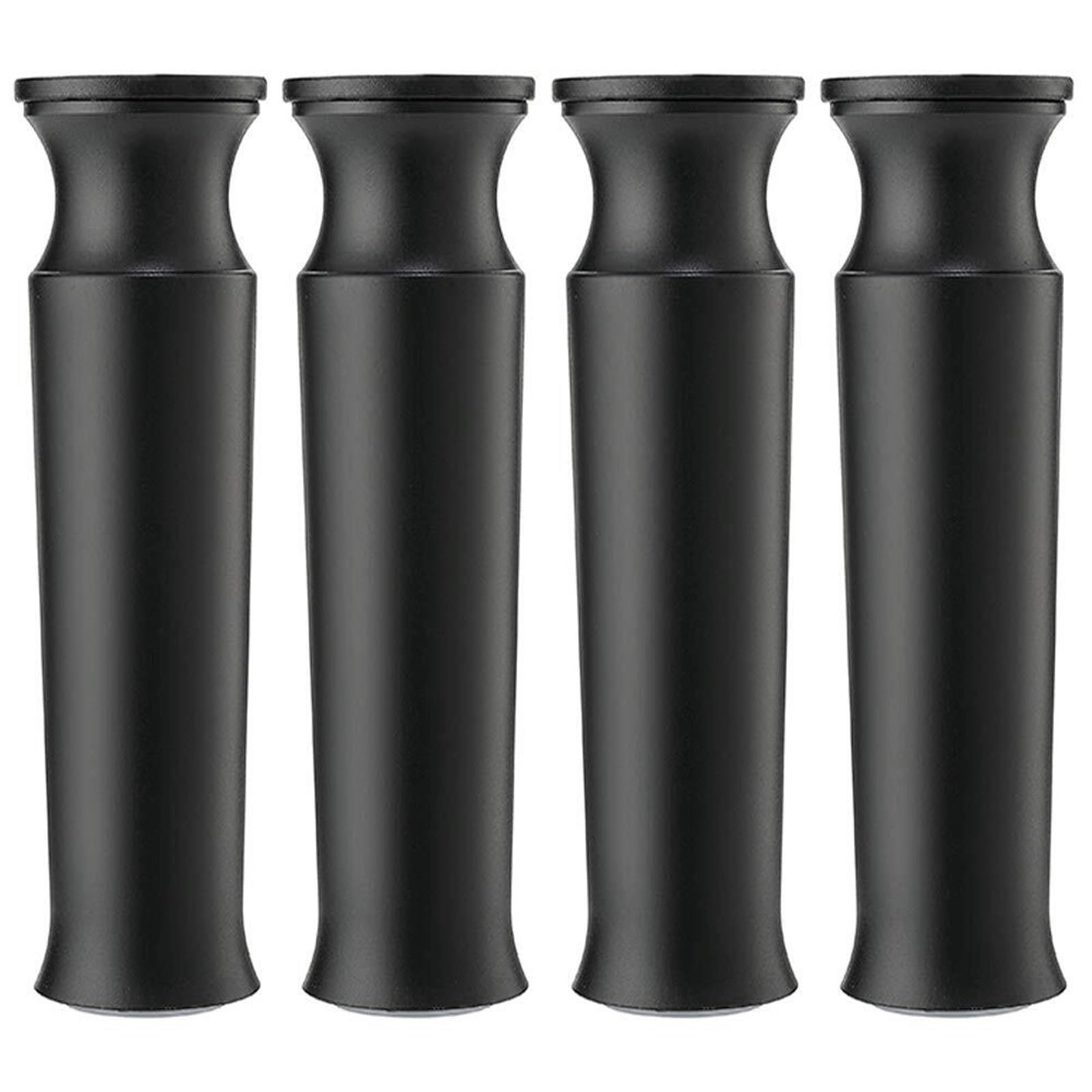 UYHBCNQD Adjustable Furniture Legs 4Pcs Replacement Legs Set Aluminum Table Feet Furniture Foot Rubber Support Legs Cabinet Leg Extenders(Nero,8cm/3in)