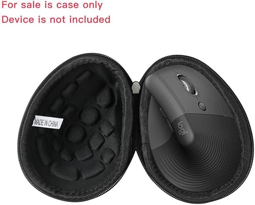 Miniatura 2 de Adada Estuche de viaje rígido para ratón ergonómico vertical Logitech Lift (negro)
