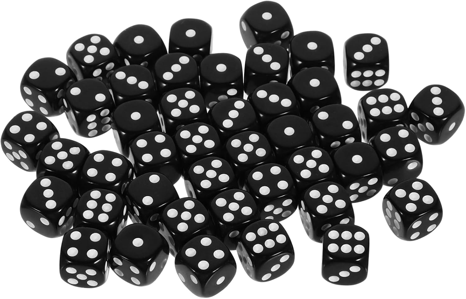 Toddmomy 250pcs Acrylic Dice Sided Game Dices for Tabletop Games Lightweight Design for Easy Rolling for Board and Fun Activities