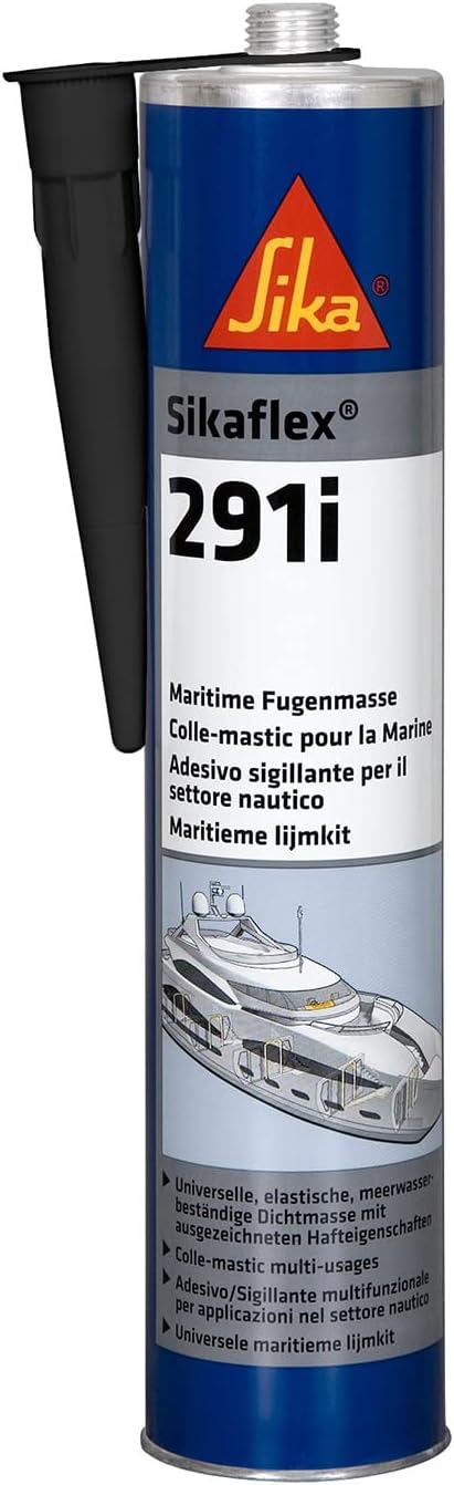 Sikaflex 291i – Marine Sealant and Adhesive – Specifically Designed For The Marine Market – Solvent Free – Black – 300ml Cartridge