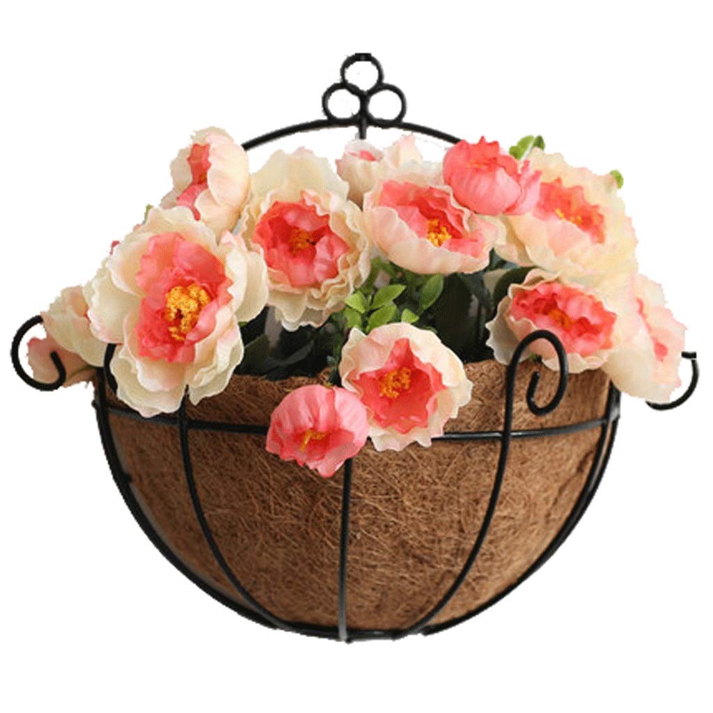 Pots de fleurs suspendus en métal D pour décoration murale de jardin