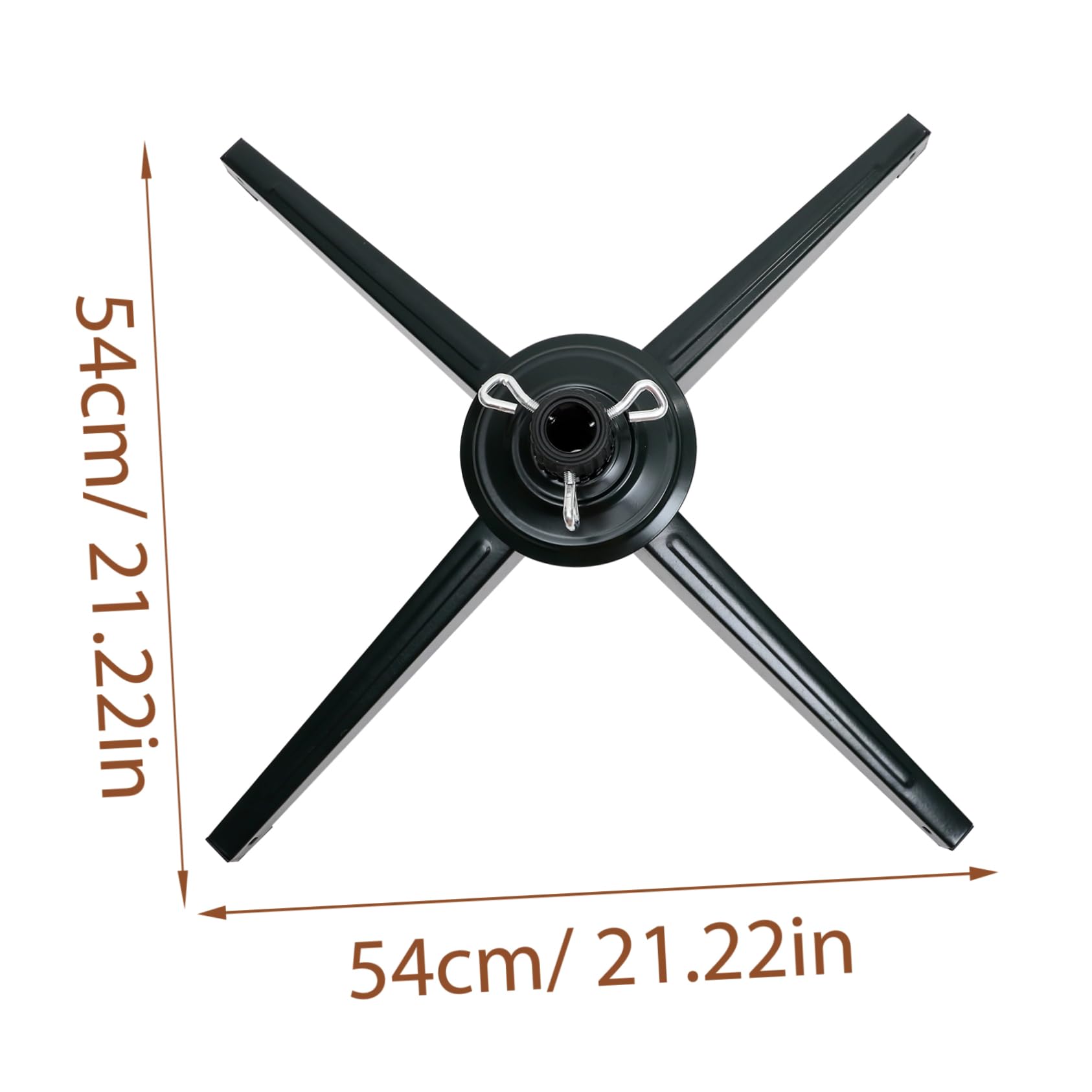 Cabilock Christmas Tree Stand Iron Metal Bracket with Screw Plate for Artificial Xmas Trees Base for Home Holiday Decoration