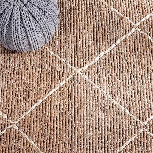 Tapete Decorativo Safavieh 6 x 9 Pies Natural e Ivory miniatura 7