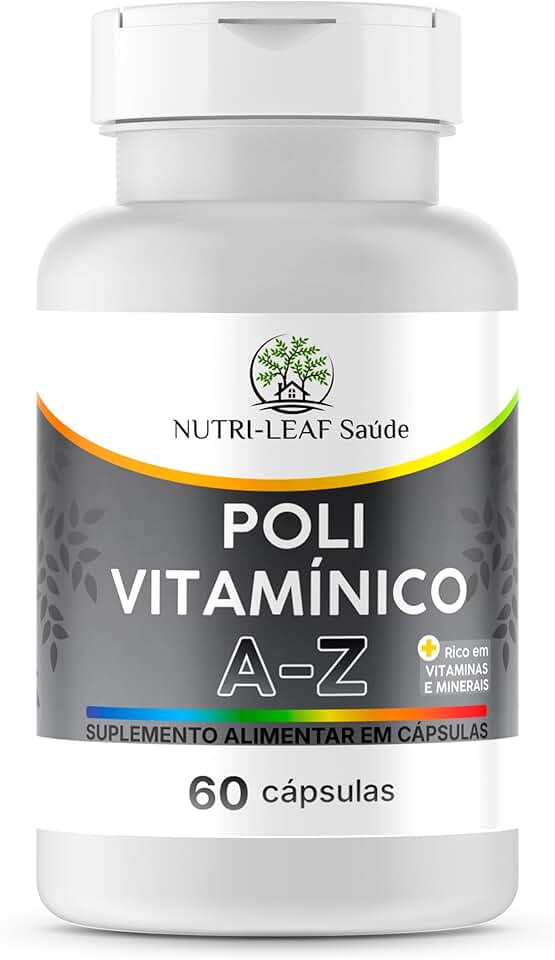 Polivitamínico A-Z – Vitaminas e Minerais para Imunidade, Cansaço Físico e Mental, Energia e Saúde Diária – Suplemento com Alta Absorção – NUTRI-LEAF Saúde