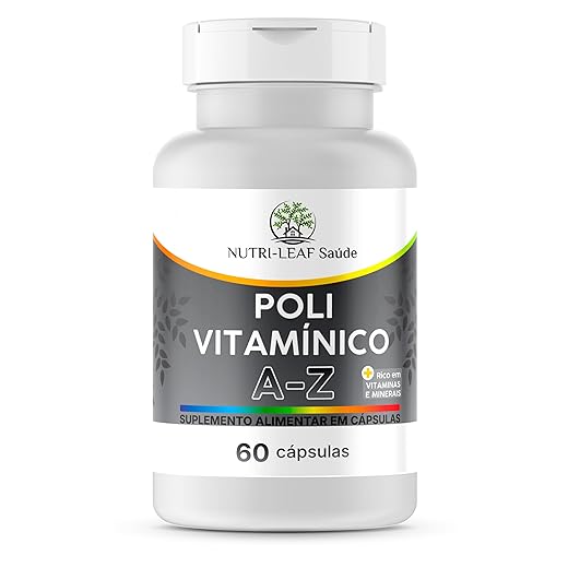 Polivitamínico A-Z – Vitaminas e Minerais para Imunidade, Cansaço Físico e Mental, Energia e Saúde Diária – Suplemento com Alta Absorção – NUTRI-LEAF Saúde