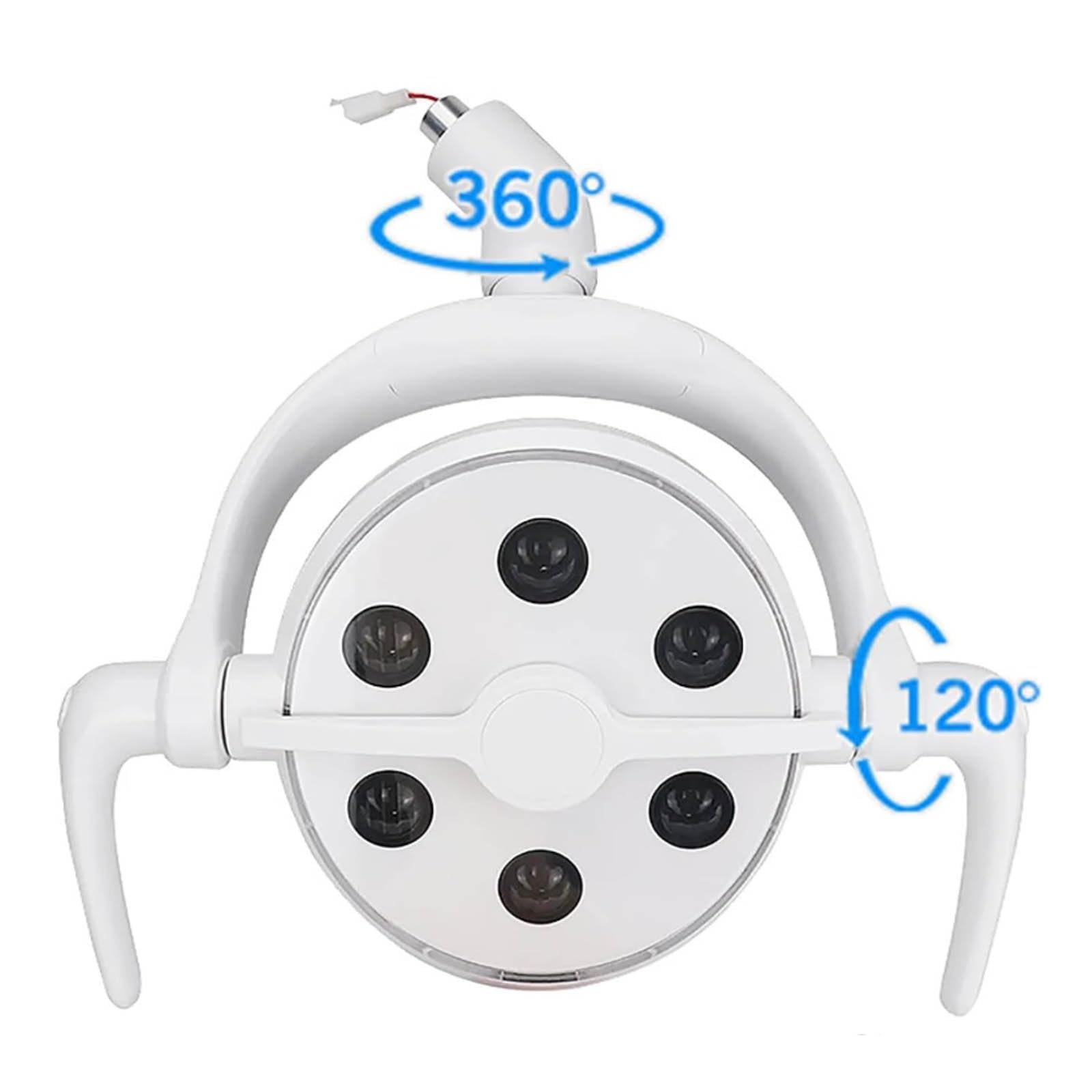 Lampada operatoria da 15 W, Lampada per esami, Luce Senza Ombre con sensore | Lampada operatoria impianti 15W, lampada esami, luce senza ombre con 6 LED ad alta potenza per centri estetici(26mm)
