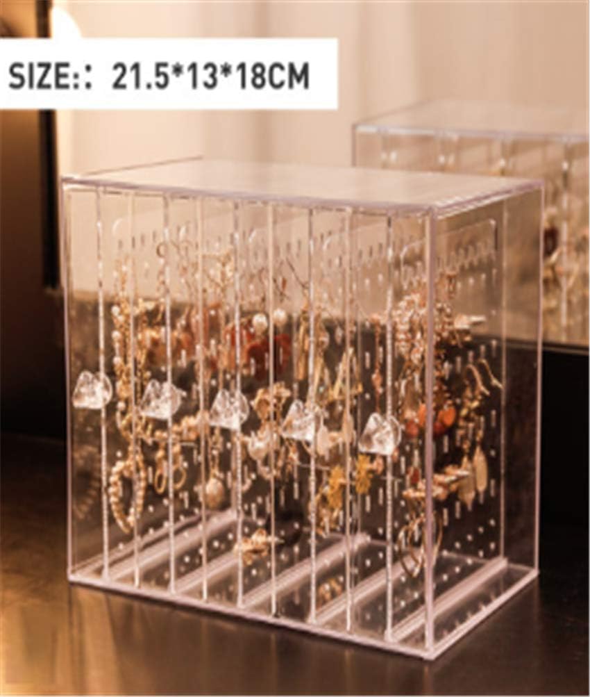 新生活 ユケ二ー ジュエリー展示棚 アクリル 透明 欧風 防塵 ジュエリーボックス アクセサリー箱 ジュエリー収納 髪飾り収納 小物入れ 引き出し小物 写真通り2 Projetoaluminio Com Br