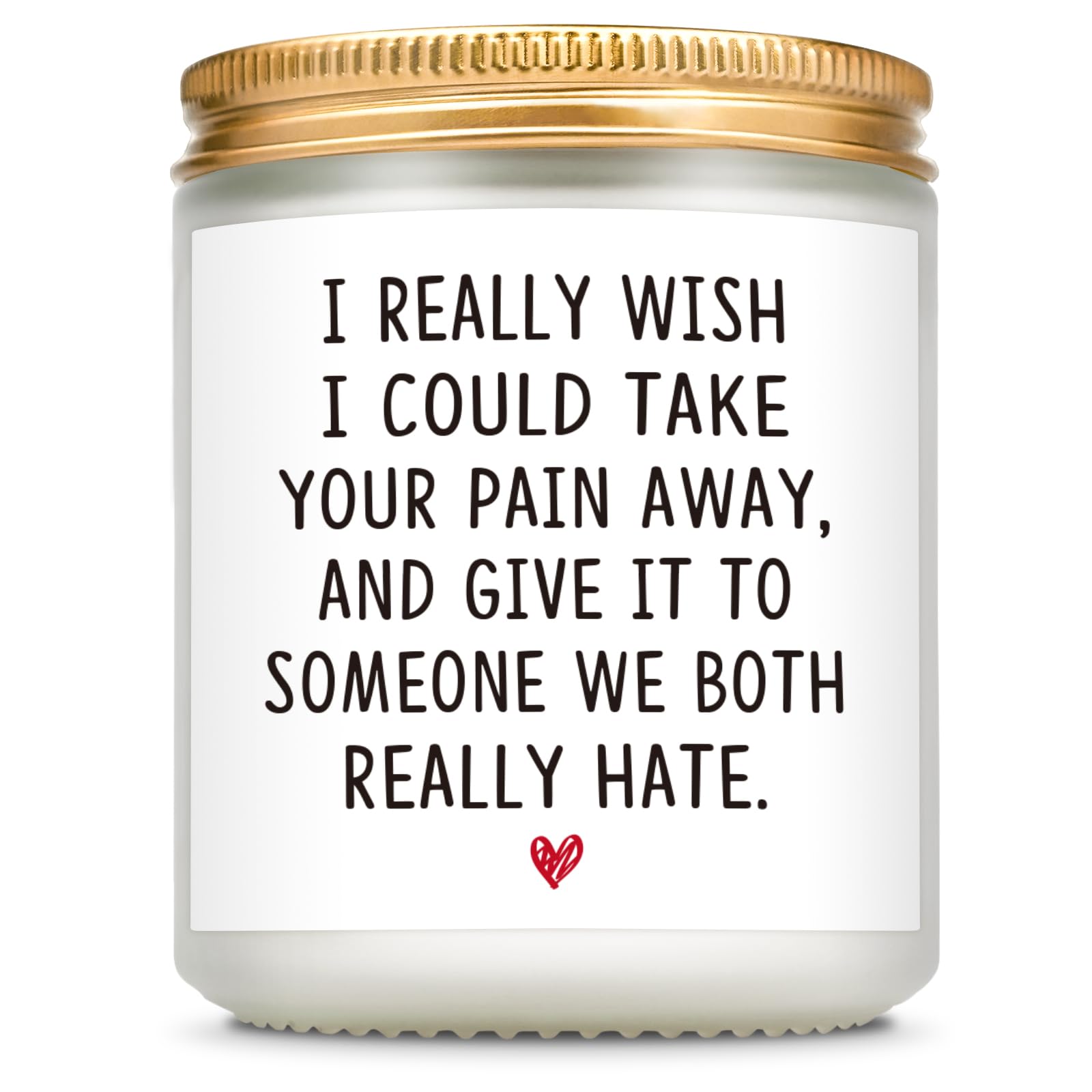 Giftasy Get Well Soon Gifts for Women Men - Handmade Lavender Soy Wax Candle 7oz - Unique Recovery Gift for Friends, Family, Colleagues — image 1
