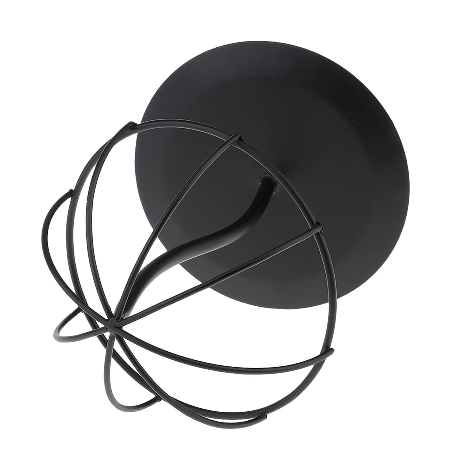Schwarze Perücke Hair Iron Display Stand-Mannequin-Kopf-Hut-Haarhalter for Shop-Perücke Stand-Hut-Display-Perücke-Kopf-Halter(Small)