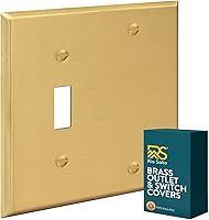 Vista 21 de Rio Salto BRASS - Placa de pared de metal dorado para interruptor de luz, placa de pared para receptáculo, cubiertas basculantes de 1 banda, latón