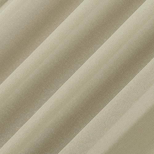 No. 918 Reman 2-Pack Twist Tab Linen Texture Semi-Sheer Tab Top Curtain Panel Pair, 40\" x 96\", Taupe - Thumbnail 2