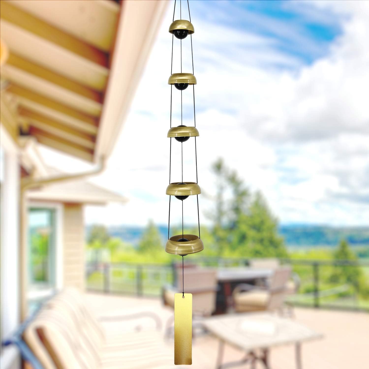 Copper Wind Chimes, Temple Wind Chime,Feng Shui Wind Chimes for Home Yard Outdoor Decoration - Image 5