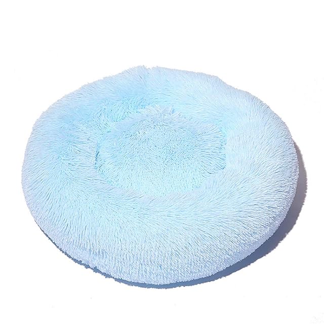 Fansu Cama Gato Suave Cama Perro Redonda, Mascotas Calentito Cojín Lavable Invierno de Felpa