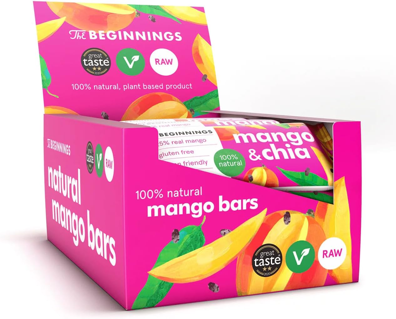 The BeginningsMango Chia Bar, 20 x 40g