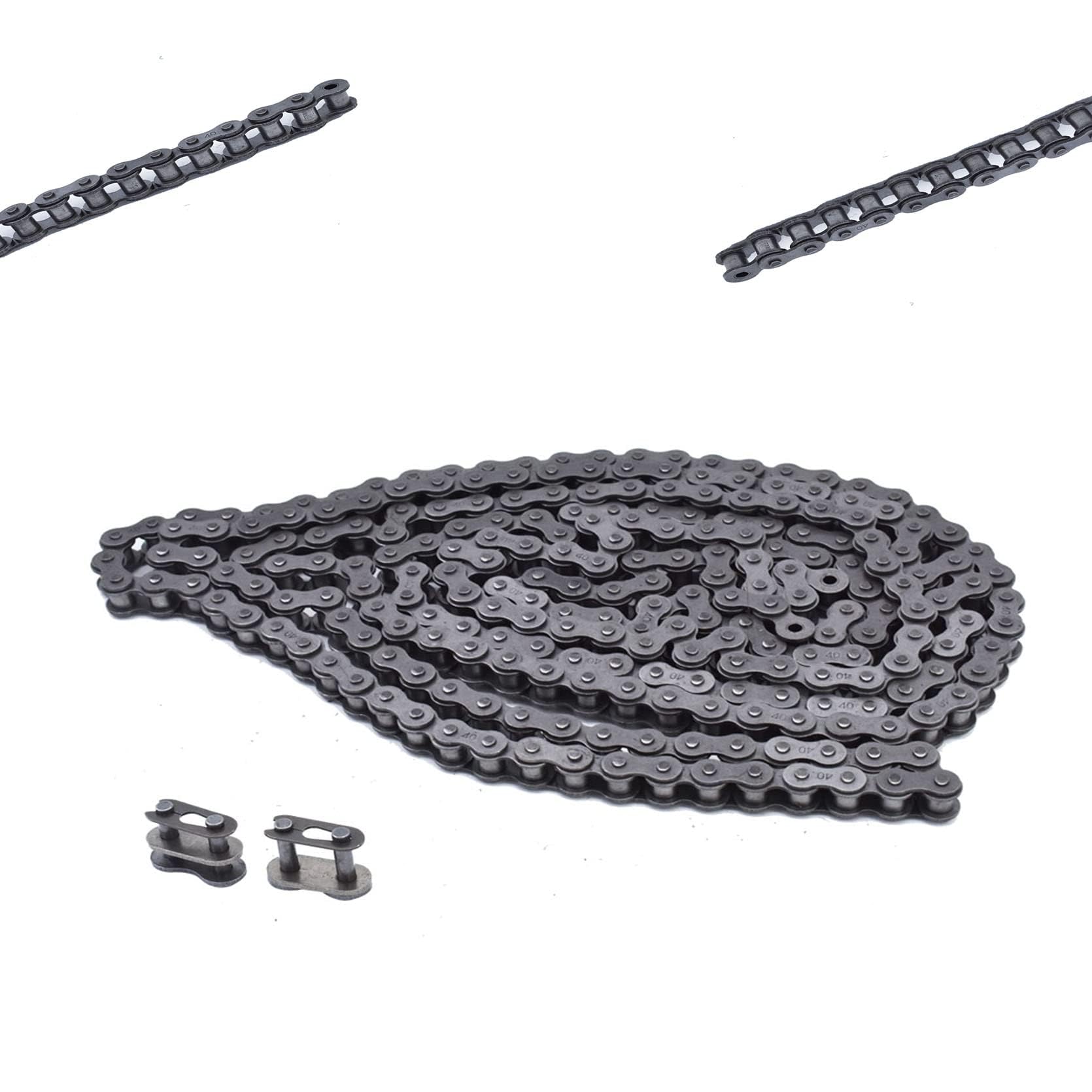 40 Roller Chain 10 Feet with 2 Connecting Links