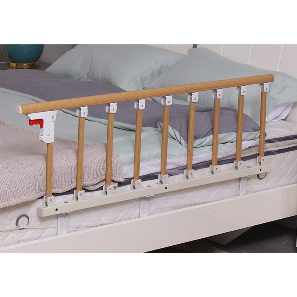 Protezioni laterali per anziani Sponde del letto Protezioni per anziani Assist Maniglia Ringhiera Sponda laterale del letto Per adulti Bambini Handicap Sicurezza Pieghevole Metallo Colore giallo ven