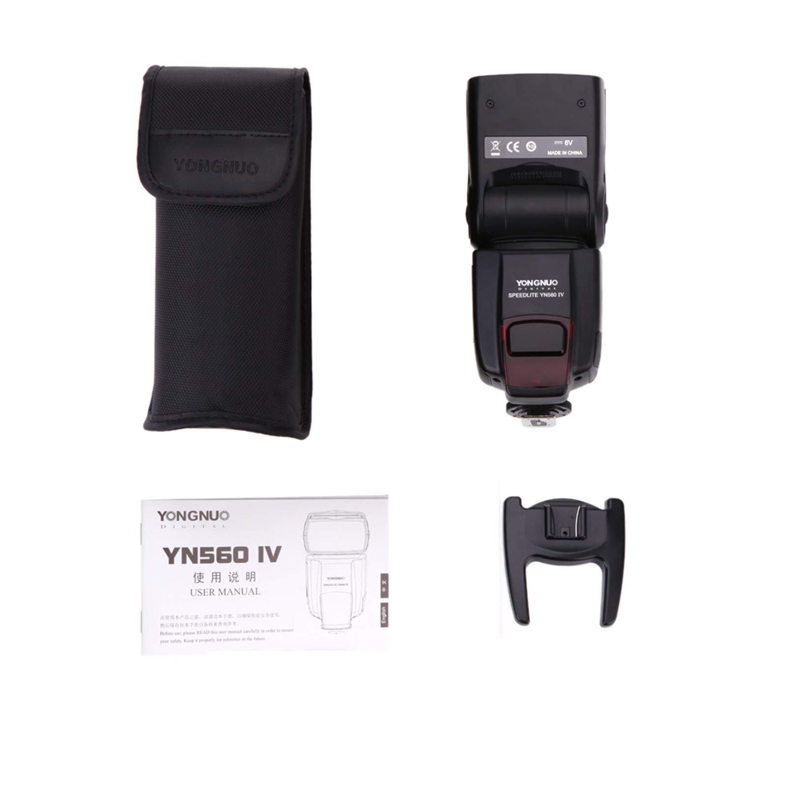 Yongnuo YN560 IV Universal 2.4G Wireless Speedlite Flash On-camera Master Slave Speedlight GN58 High Speed Recycling Replacement for Canon Nikon Sony DSLR Camera